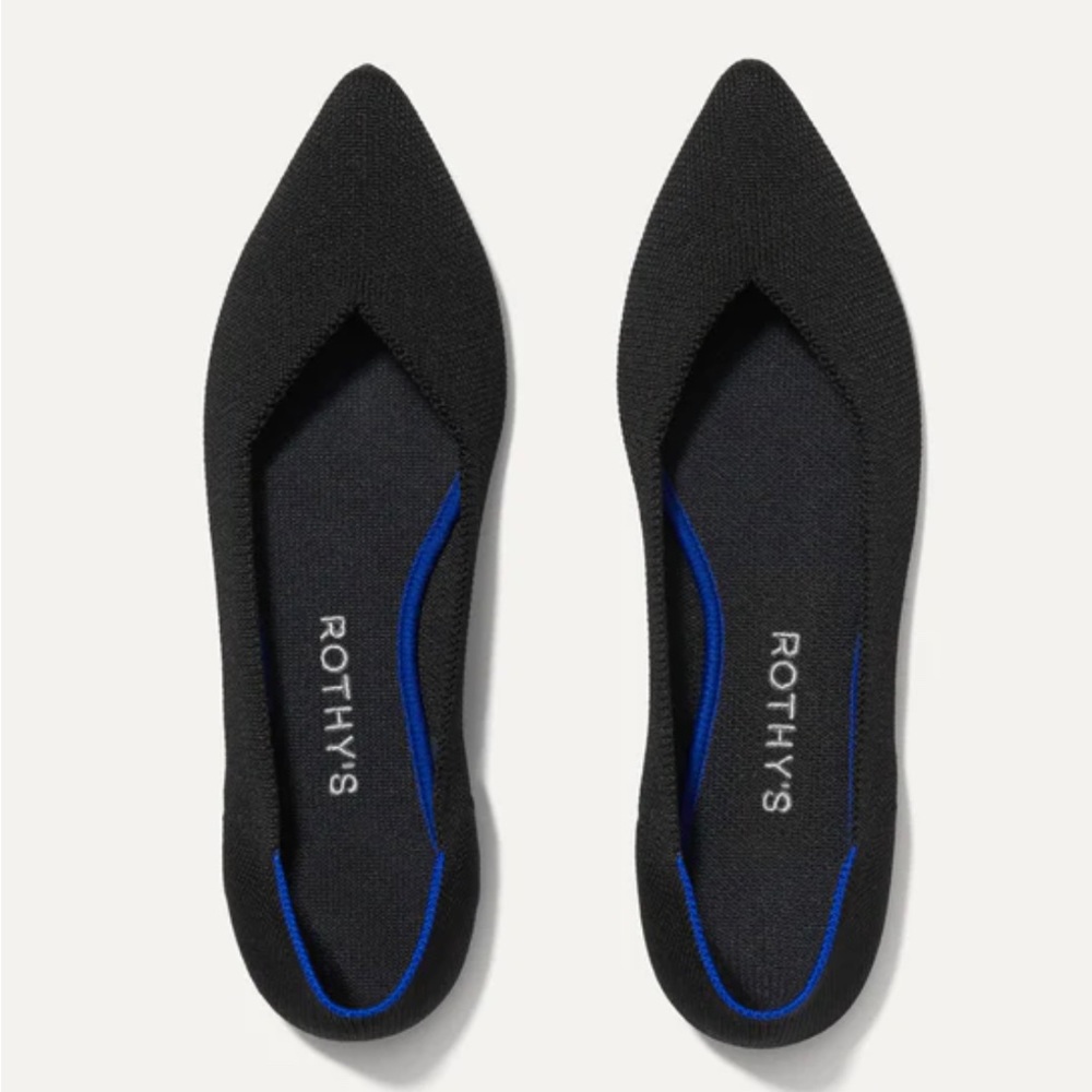 Rothy’s The Point in Black Solid